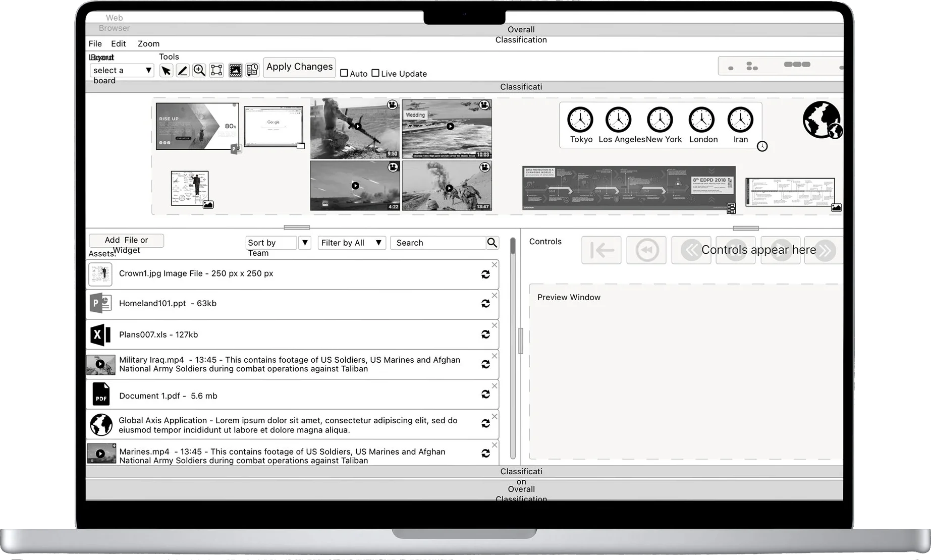 Screen sharing — end state composition
